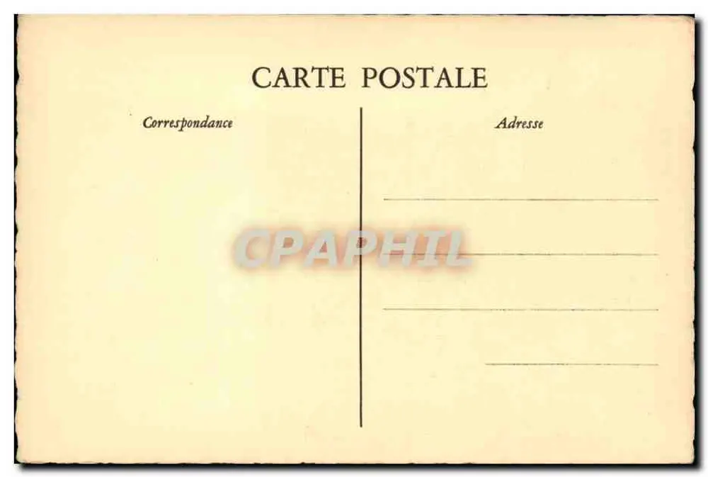 Montmartre — La Rue Cortot — unbekannte Edition - Rückseite