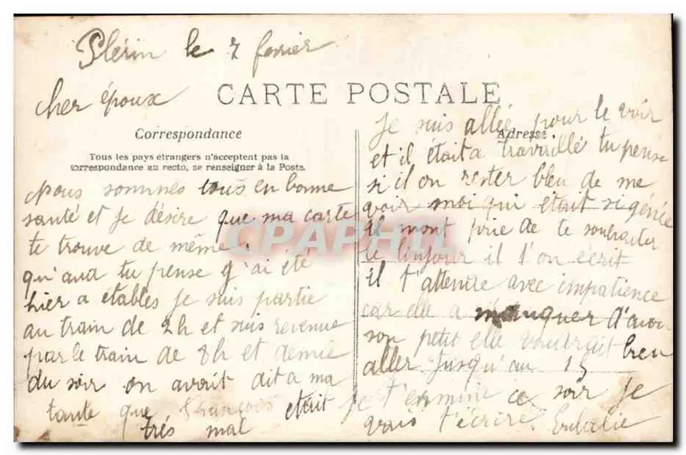 Junge Frau mit Apfelblüten — A.N. PARIS, n° 555 - Rückseite