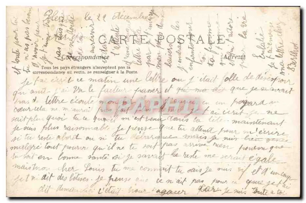 Frau in einem rosa Kleid mit Apfelblüten — A.N. PARIS, n° 555 - Rückseite