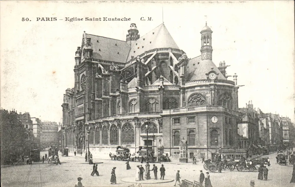 Paris – Igreja de São Eustáquio — C.M. n°50 - Frente