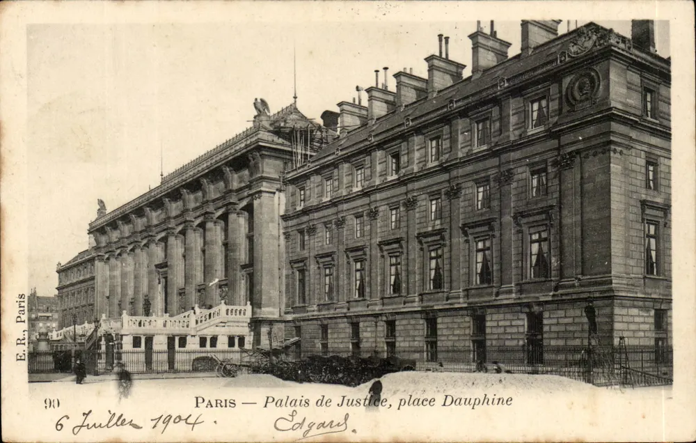 Paris — Palácio de Justiça, praça Dauphine — E.R., Paris, n°90 - Frente