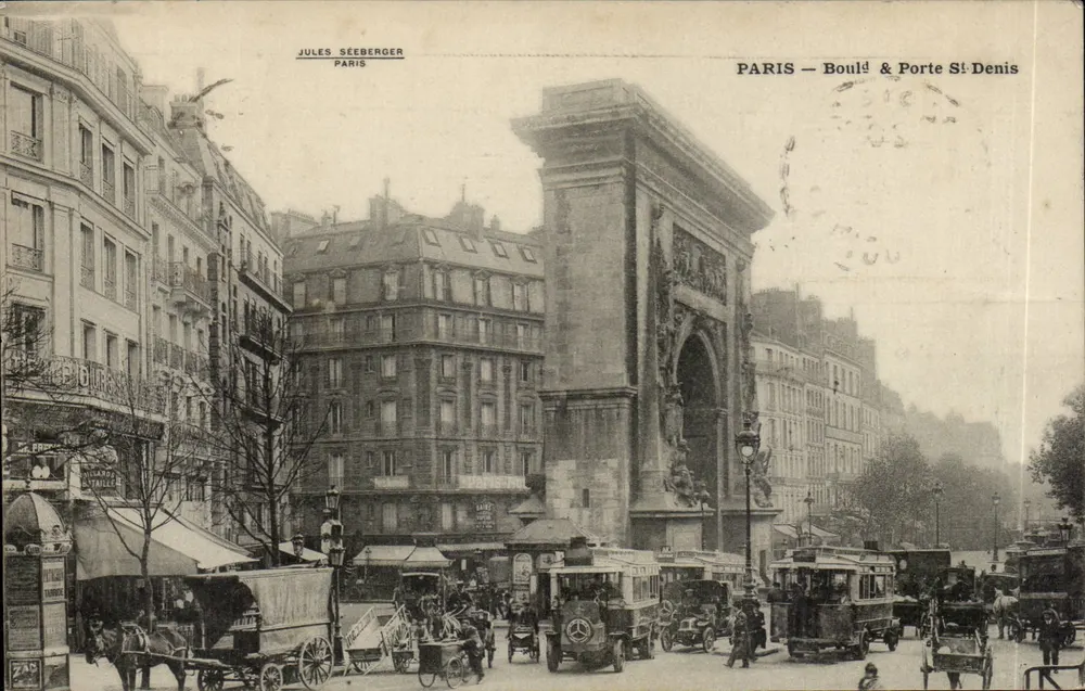 Paris — Boulevard e Porta Saint-Denis — Jules Séeberger - Frente