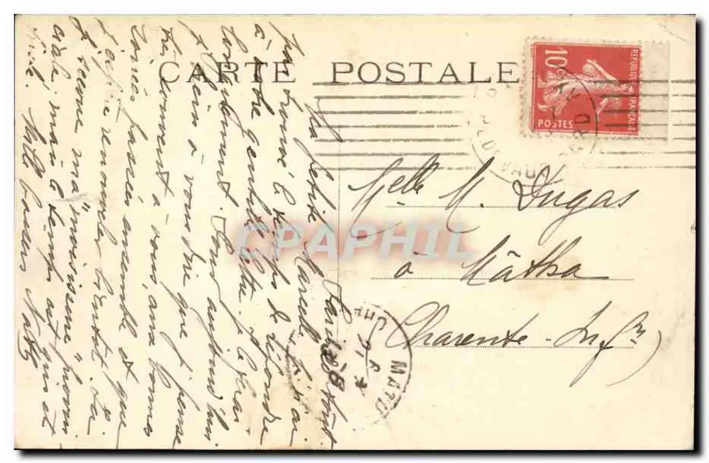 Paris — Boulevard e Porta Saint-Denis — Jules Séeberger - Verso