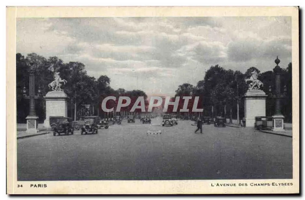 A Avenida dos Campos Elísios — Paris — n° 34 - Frente