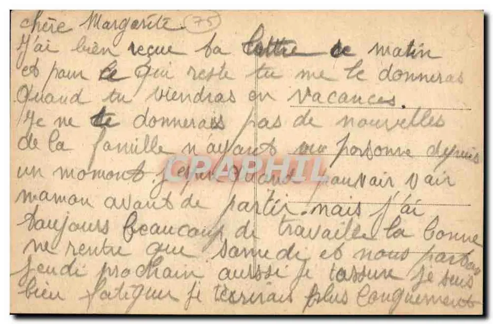 A Avenida dos Campos Elísios — Paris — n° 34 - Verso