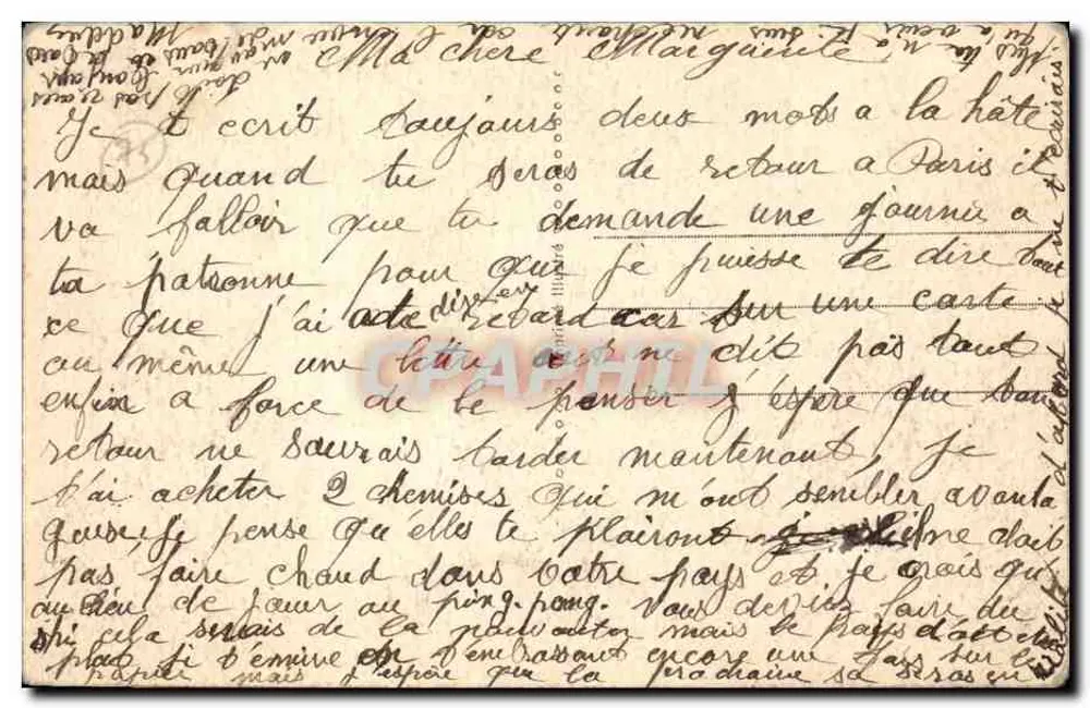Paris - Pont des Saints-Pères und Pavillon de Flore — anonymer Verleger, Nr. 81 - Rückseite