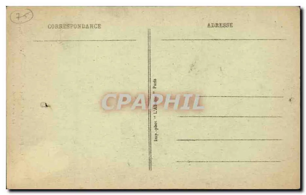 Die Louvre-Gärten — Künstlerische Ansicht — L'Abéille, Paris, n°104 - Rückseite