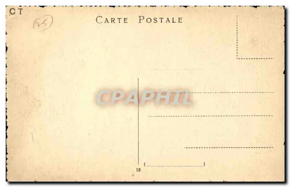 PARIS - Panorama der Cité, Ansicht vom Louvre — Verleger C. T. (Nr. 18) - Rückseite
