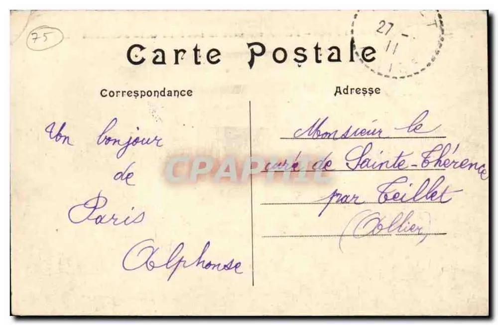Paris — Panorama in Richtung neue Gare d'Orléans — C.M. n°143 - Rückseite