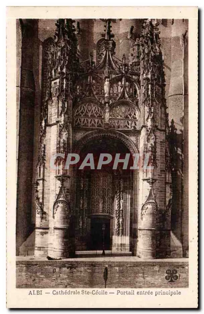 Albi — Kathedrale Ste-Cécile — Haupteingangspforte - Vorderseite