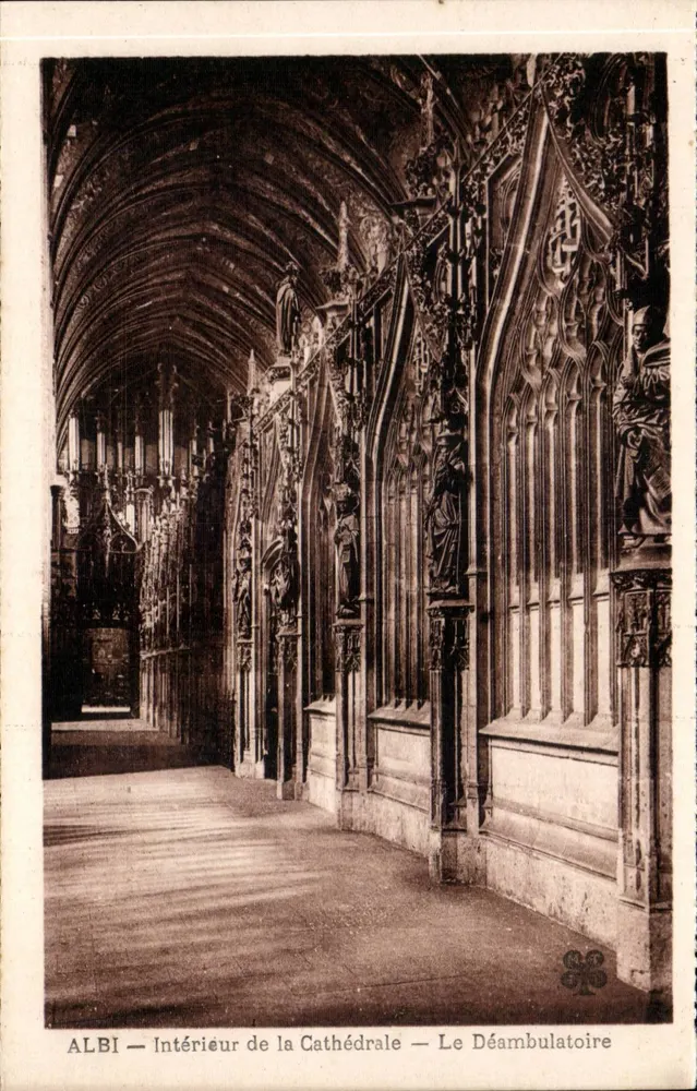 Albi — Innenraum der Kathedrale — Der Ambulatorium - Vorderseite