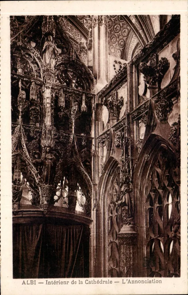 Albi — Innenansicht der Kathedrale — Die Verkündigung - Vorderseite