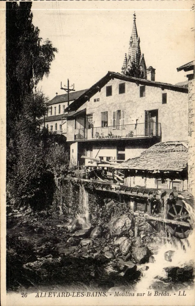 Alièvard-les-Bains — Moulin sobre o Bréda — LL, n°26 - Frente