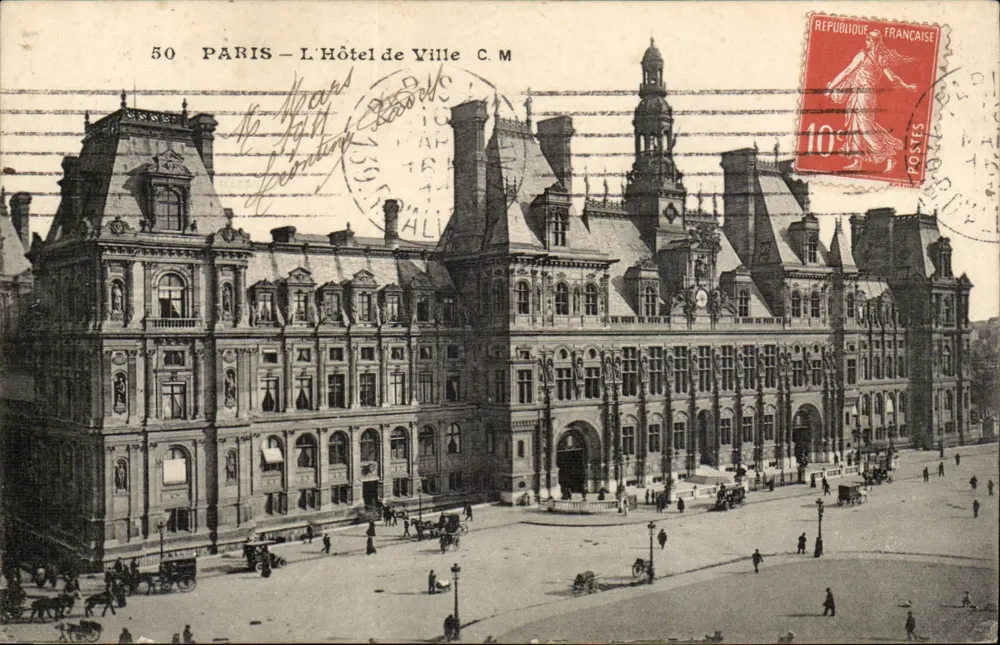 Paris – O Hôtel de Ville — C.M. — editor C.M. - Frente