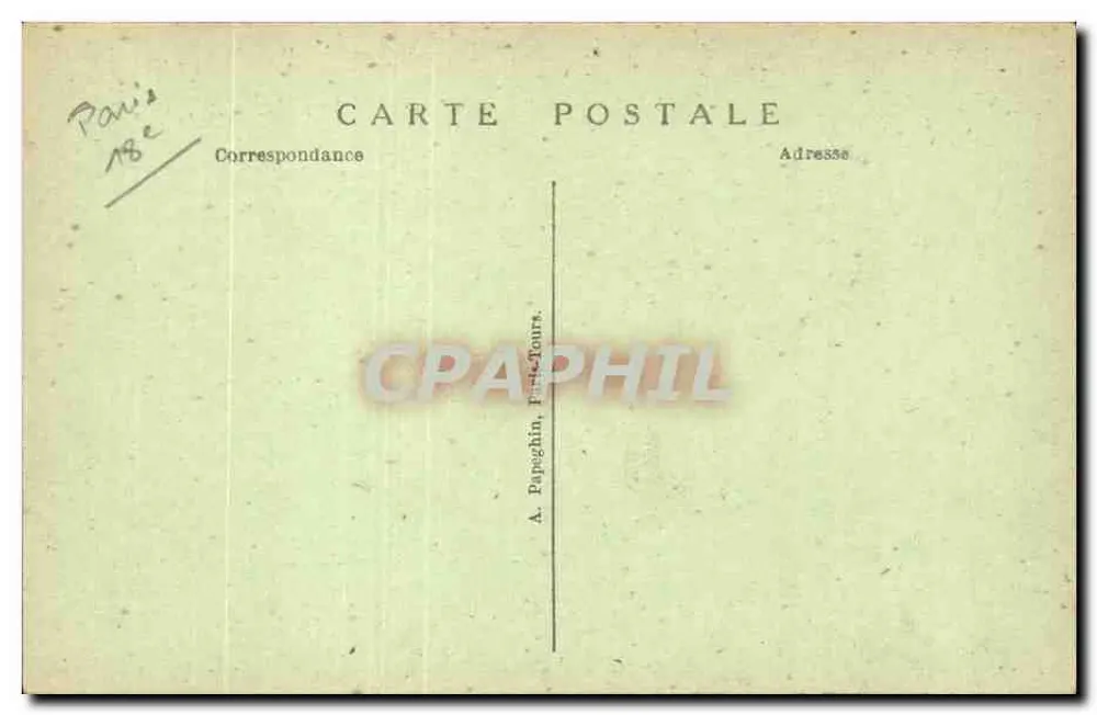 Paris - Der Sacré-Cœur von Montmartre — A.P. n°465 - Rückseite