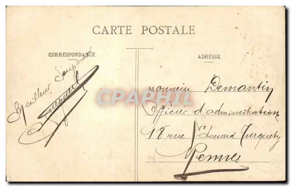 PARIS - La Camera dei Deputati — Vincennes, n°217 - Verso