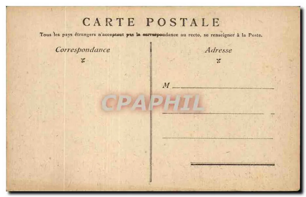 Paris — O Arco do Triunfo da Estrela — editor desconhecido, número de série não visível - Verso