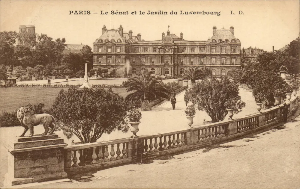 PARIS — Der Senat und der Luxembourg-Garten — L. D. - Vorderseite