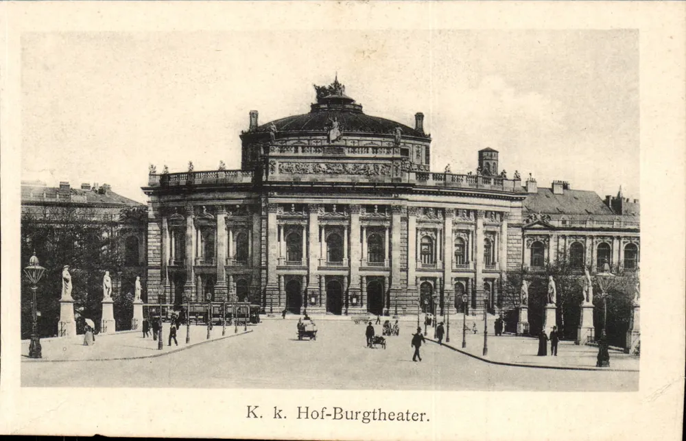 K. k. Hof-Burgtheater — Wien — unbekannter Verleger, Seriennummer nicht sichtbar - Vorderseite