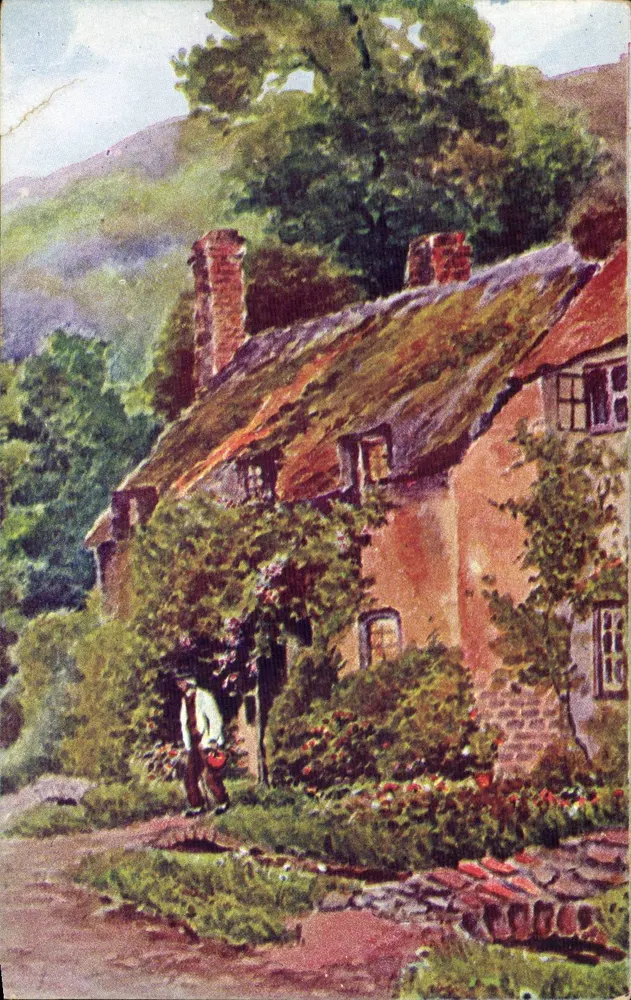 Cottage in einem grünen Landschaft — Illustration — CASIEZ (Nord) - Vorderseite