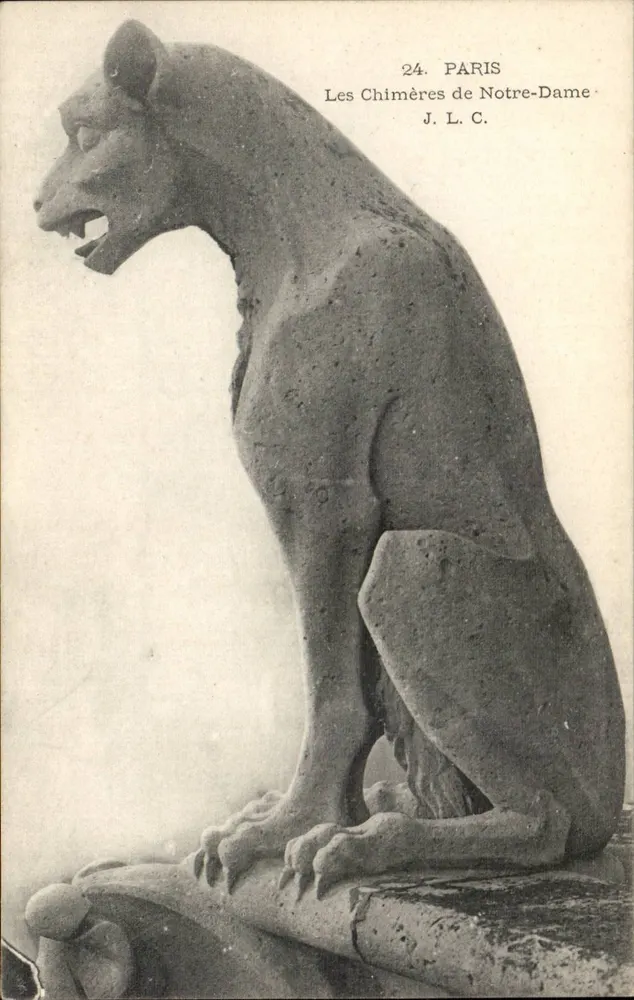 Chimera de Notre-Dame — Paris — J. L. C. - Frente