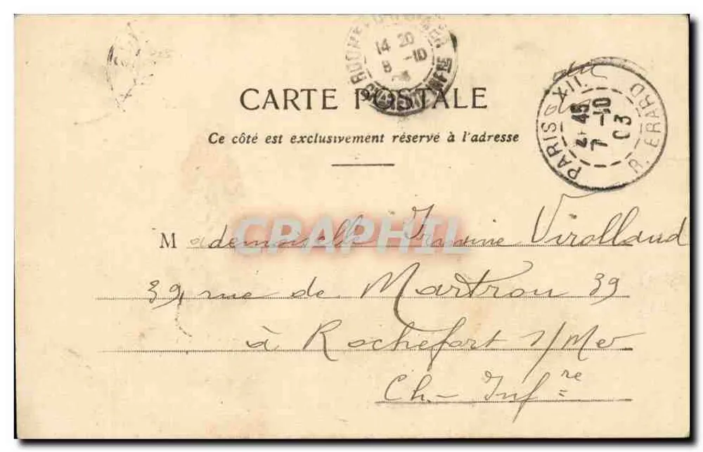 Paris - A vista do Grand Palais — editor Parisot, n°30 - Verso