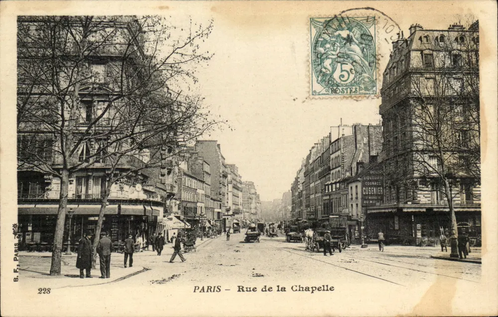 PARIS – Rue de la Chapelle — B.F. Paris 228 - Frente
