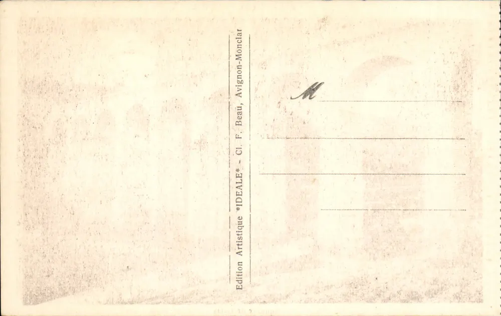 Acquedotto di Galas — Fontana di Vauciuse — Edizione Artistica Monclar - Verso