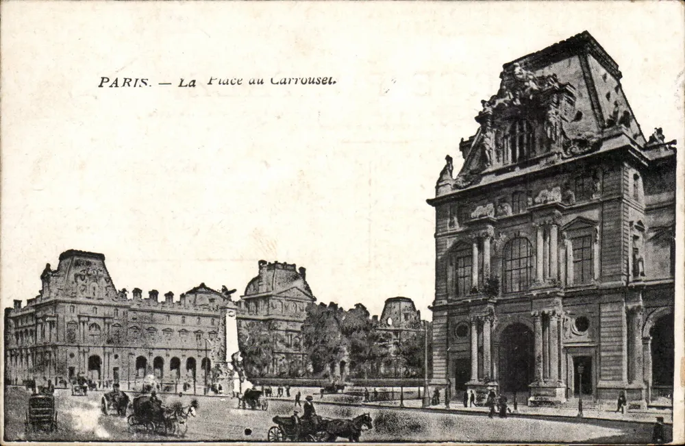 Paris — A Place du Carrousel — Editor não identificado, número de série não visível - Frente