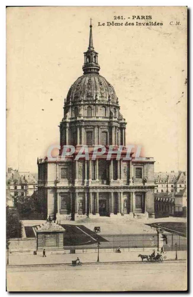 O Domo dos Invalidos — Paris — C.M. n°261 - Frente