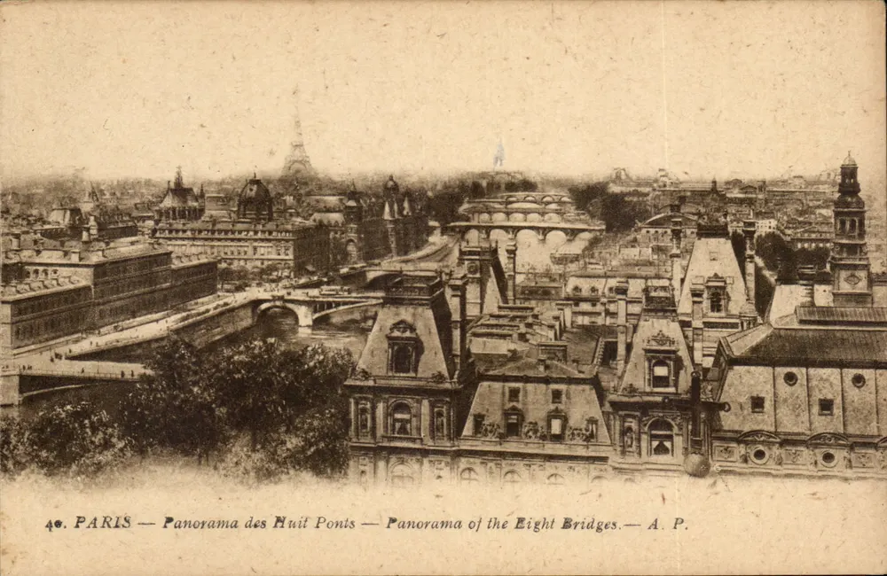 PARIS — Panorama dos Oito Pontes — A. P. - Frente