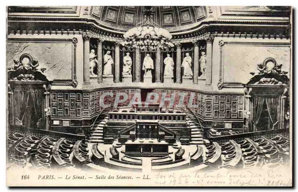 PARIS — Der Senat — Sitzungssaal — LL, n° 164 - Vorderseite