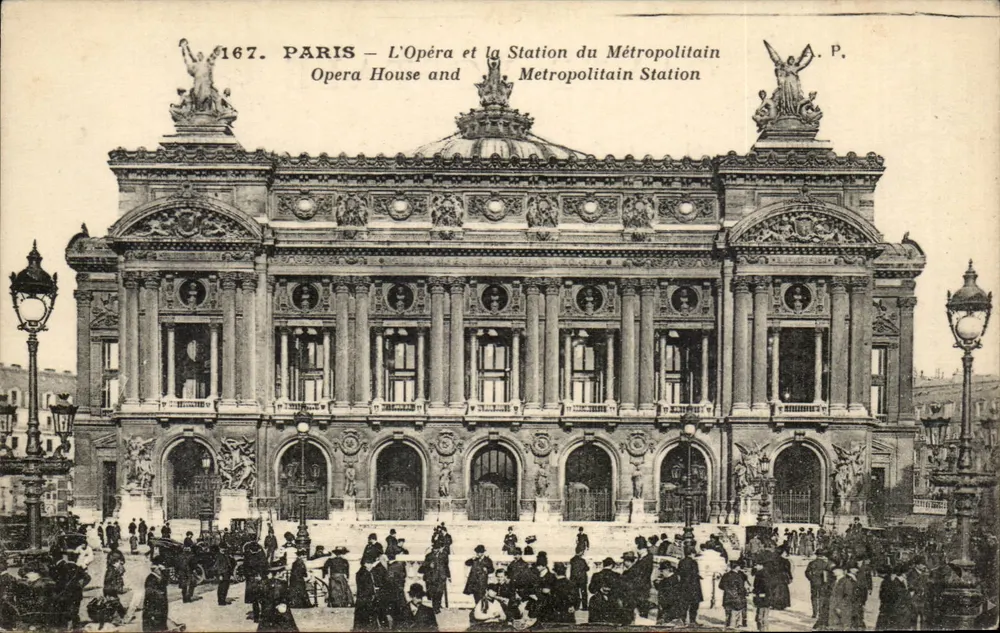 Paris — Das Opernhaus und die U-Bahn-Station — A. P. - Vorderseite