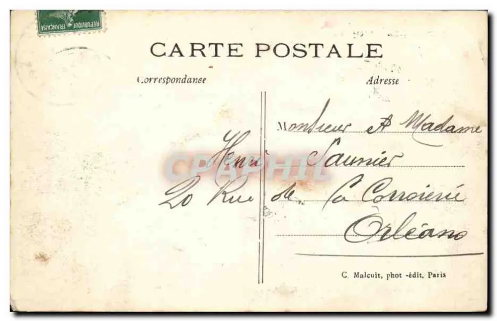 Paris - Das Opernhaus — Ansicht des Gebäudes — C. Malcuit, phot-édit, Paris, n°25 - Rückseite