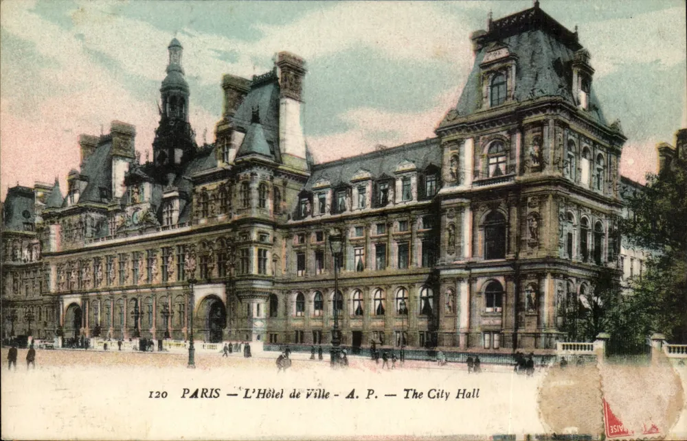 Parijs — Het Stadhuis — A. P. — Het Stadhuis - Voorkant