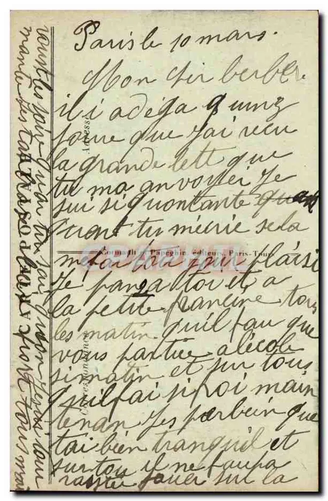 Parijs — Het Stadhuis — A. P. — Het Stadhuis - Achterkant