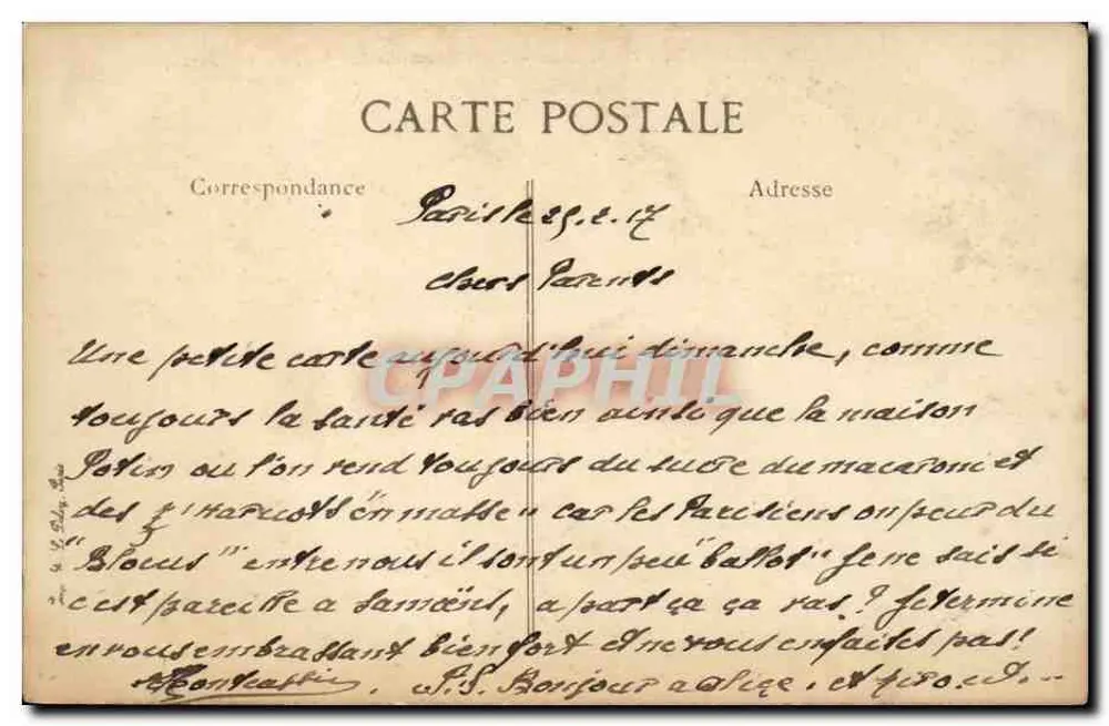 París - Los Invalides - Tumba de Napoleón I (Frente) — editor anónimo, n° 4373 - Reverso