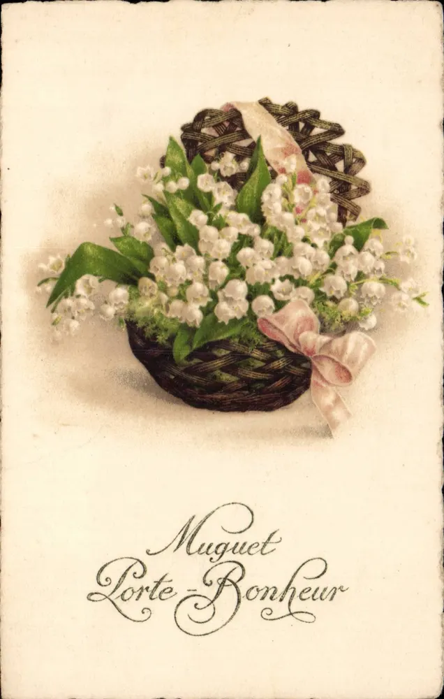 Büschel von Mohnblumen in einem Korb — Lorte-Bonheur - Vorderseite