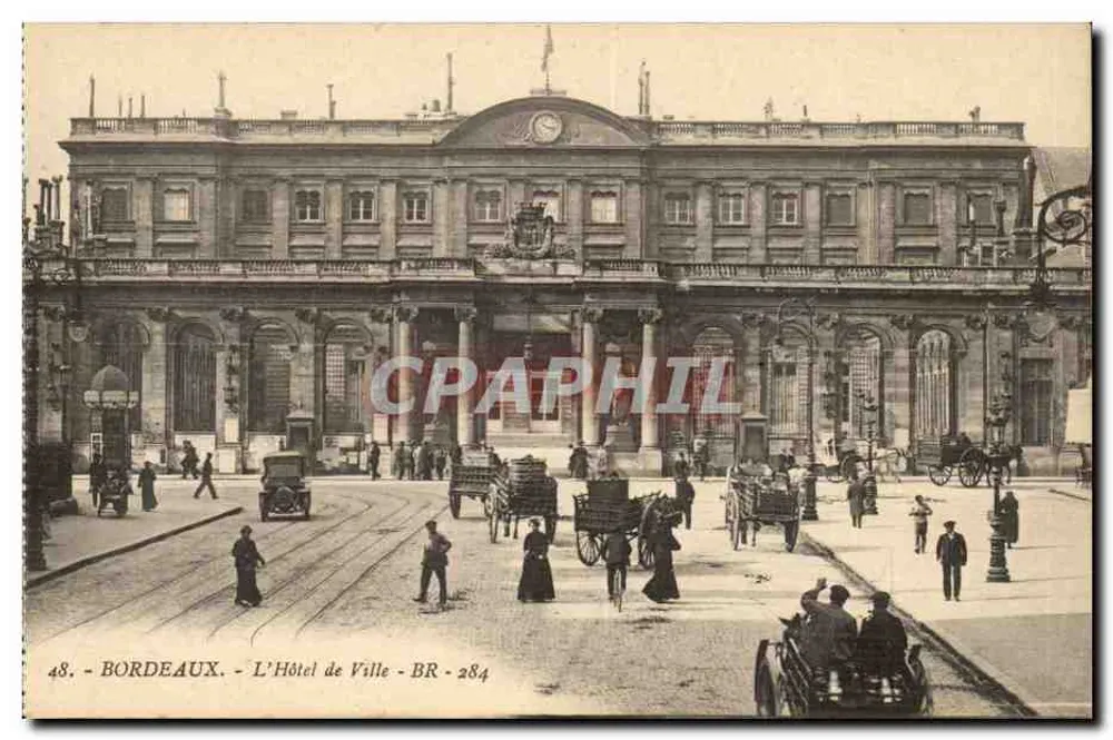 Bordeaux - O Hotel de Ville - BR - 284 - Frente