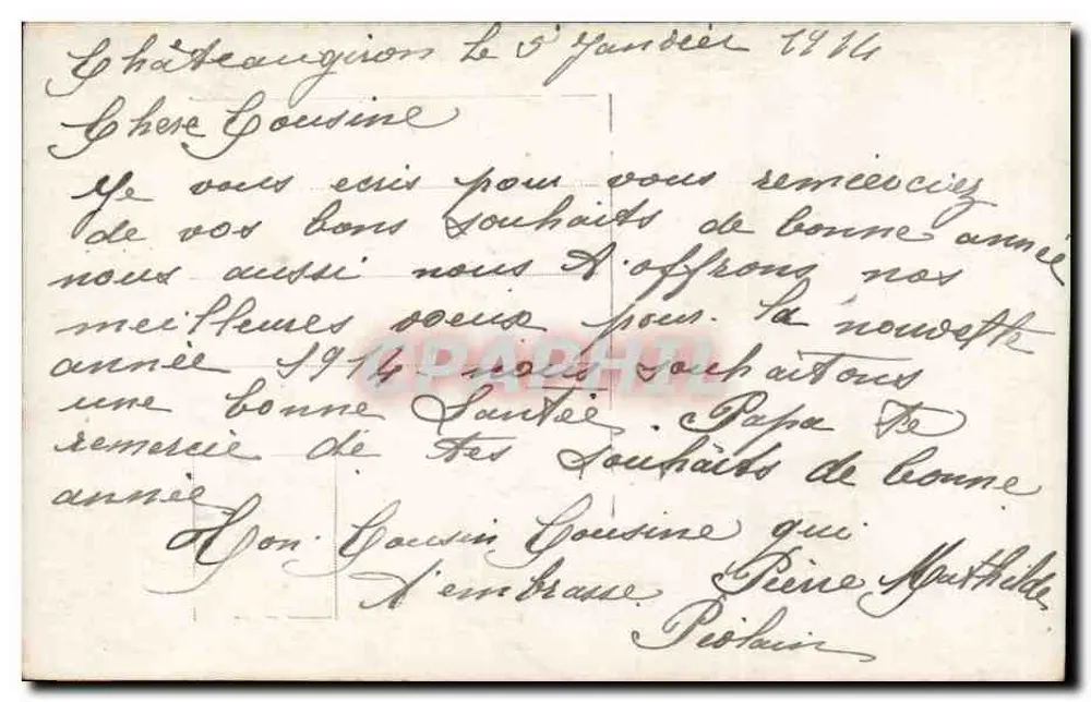Junge Frau in einem Musterkleid — mit Blumenstrauß und Rosen am Boden — Verlag Briançon, Nr. 560 - Rückseite