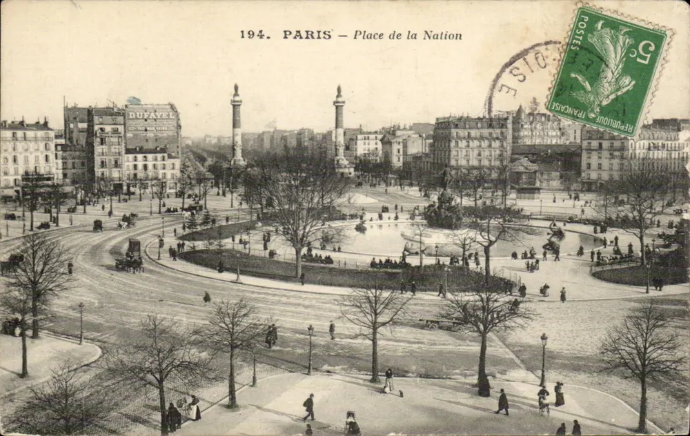 Paryż — Plac Narodowy — wydawca nieznany, numer serii 194 - Awers