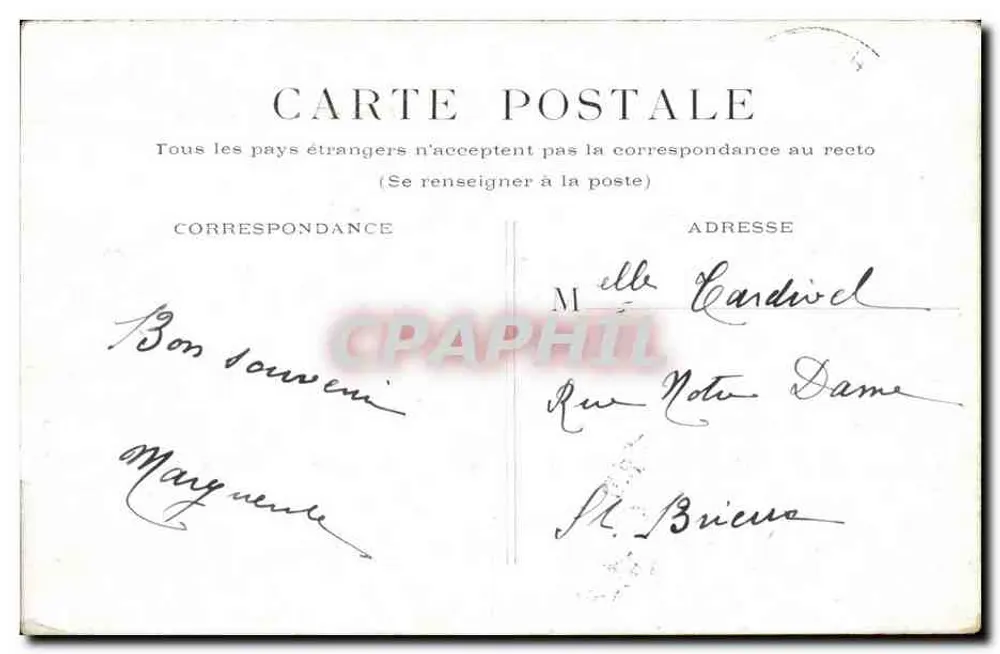 Estación del Qual d'Orsay — Estación del Este en París — editor desconocido - Reverso