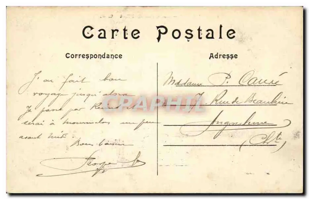 PARIS — A Estação de Trem — C.M. n°546 - Verso