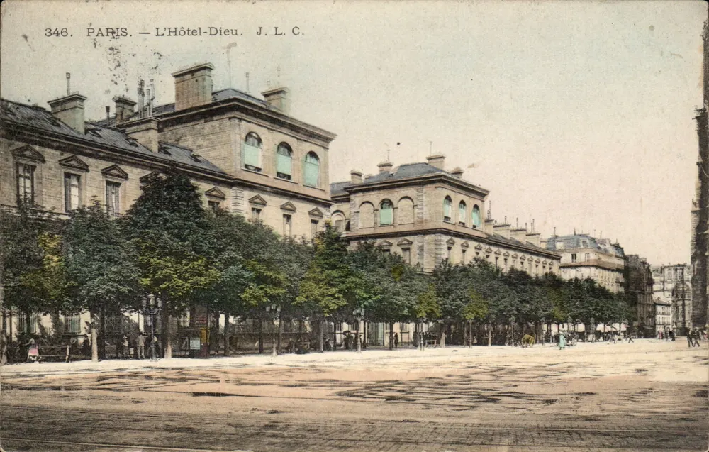 Paris — Das Hôtel-Dieu — J. L. C. n°346 - Vorderseite