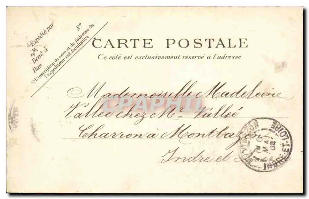 Paris - Montmartre - Casas da Rue Muller — P.P.C. Paris - Verso