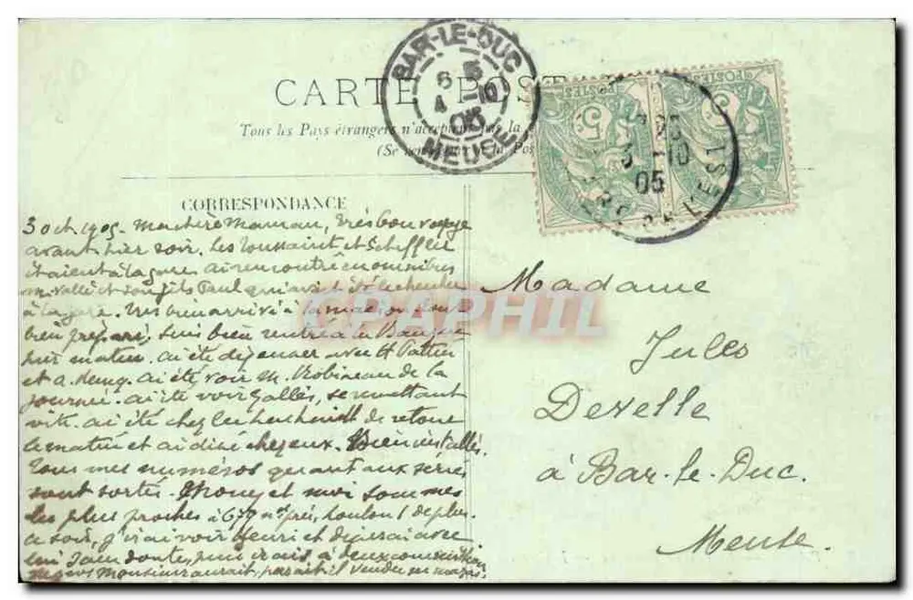 PARIS — Le Bois de Boulogne — Les Acacias — LL. — n° 338 - Rückseite
