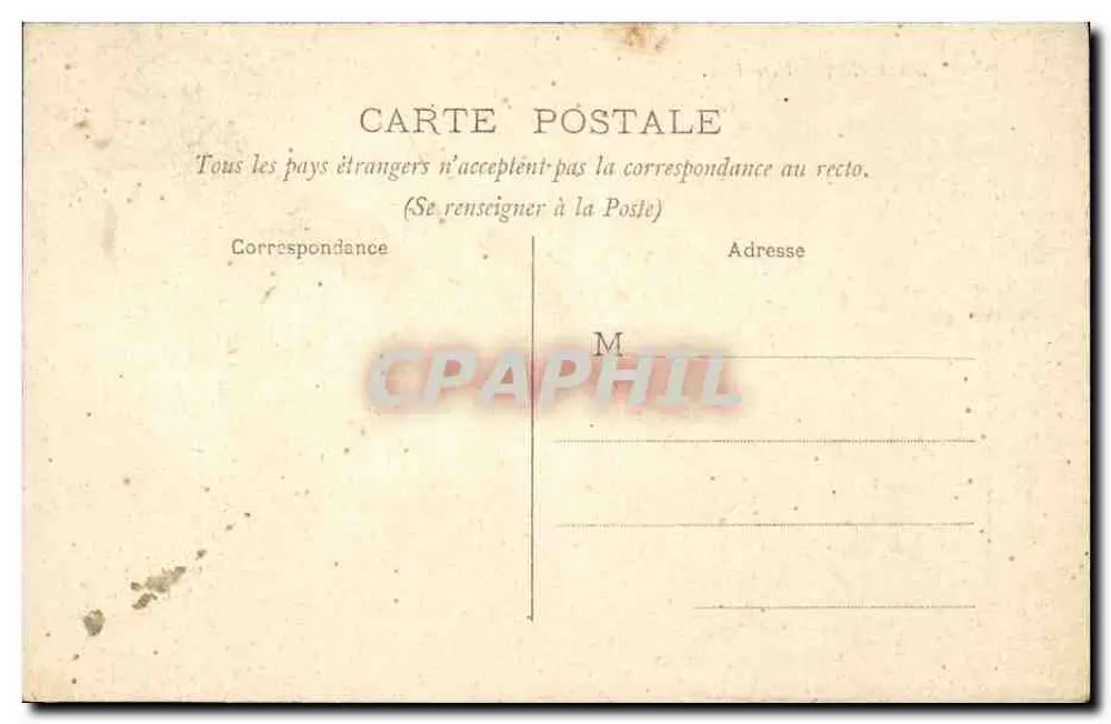 Paris — Hôtel-Dieu — S.I.P. n°200 - Rückseite