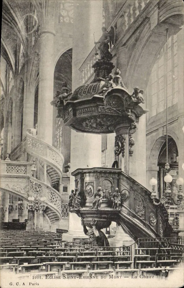 Kirche Saint-Etienne du Mont — Die Kanzel - Vorderseite