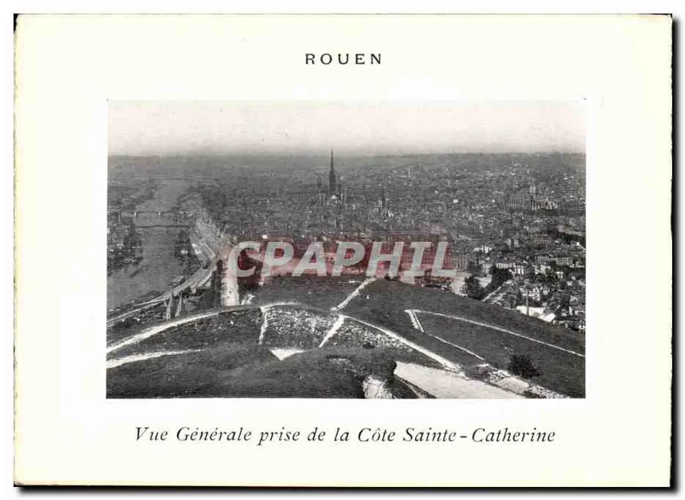 Rouen — Allgemeiner Blick von der Côte Sainte-Catherine — Verlag nicht sichtbar - Vorderseite