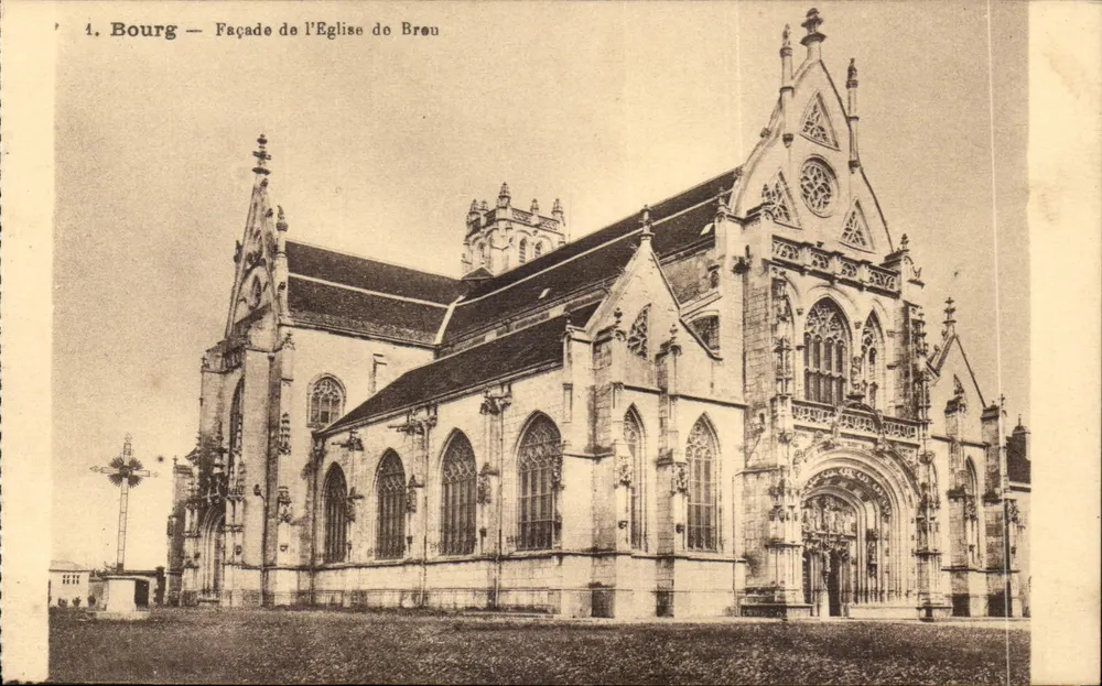 Bourg — Fachada da Igreja de Breu — Impr. Phot. A. Toubat, Toulouse - Frente